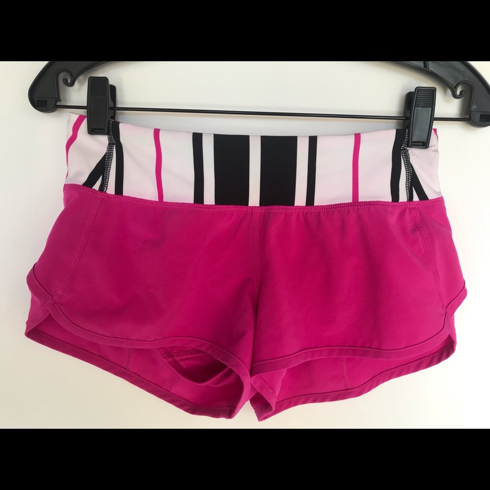 Lululemon Run Speed Short Hot Pink Size 2